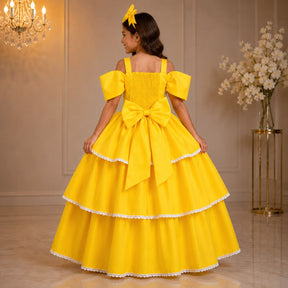 Vestido Banana Club Longo Safira Amarelo (VESTBNCLBLNGSFRAMRL)