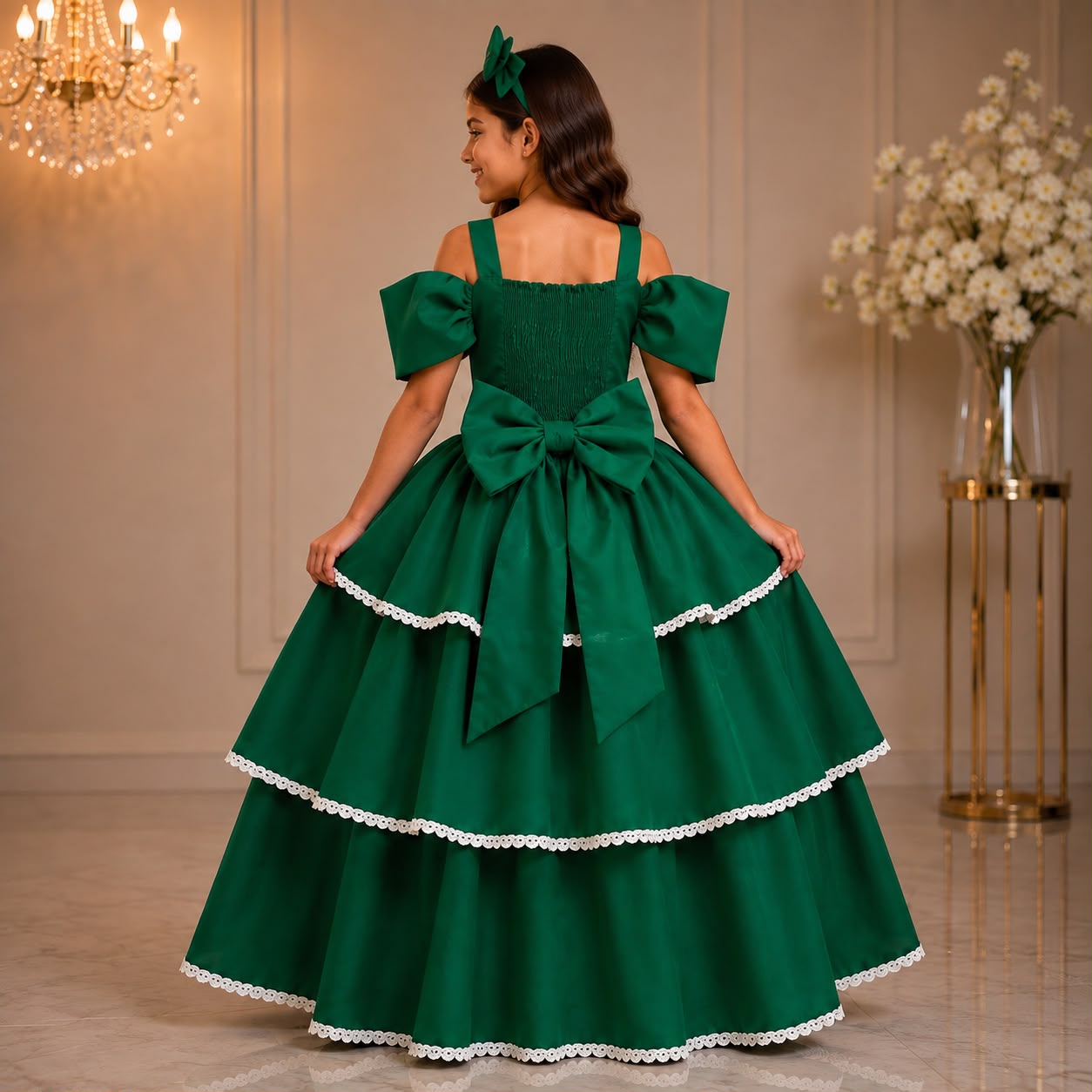Vestido Banana Club Longo Safira Verde Bandeira (VESTBNCLBLNGSAFIRAVRDBND)
