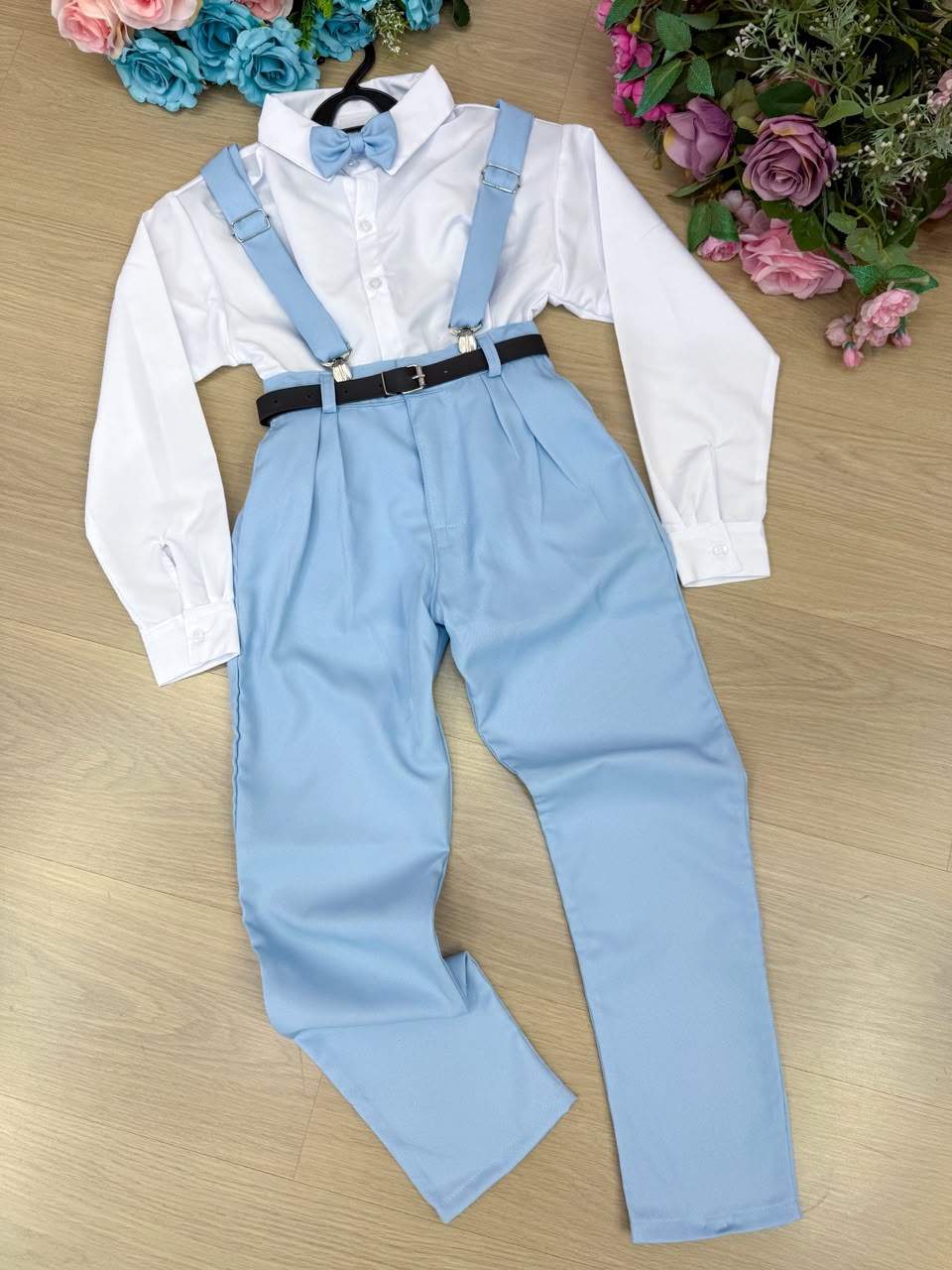Conjunto Meninos Miss Cherry Leo Azul Claro Md 2 (CONJMMCLAZCMD2)