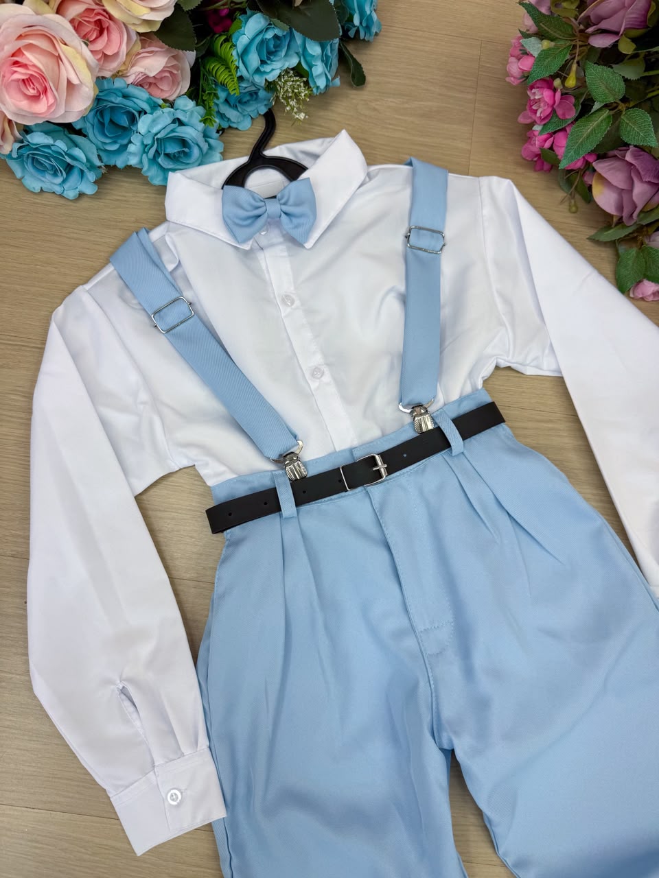 Conjunto Meninos Miss Cherry Leo Azul Claro Md 2 (CONJMMCLAZCMD2)