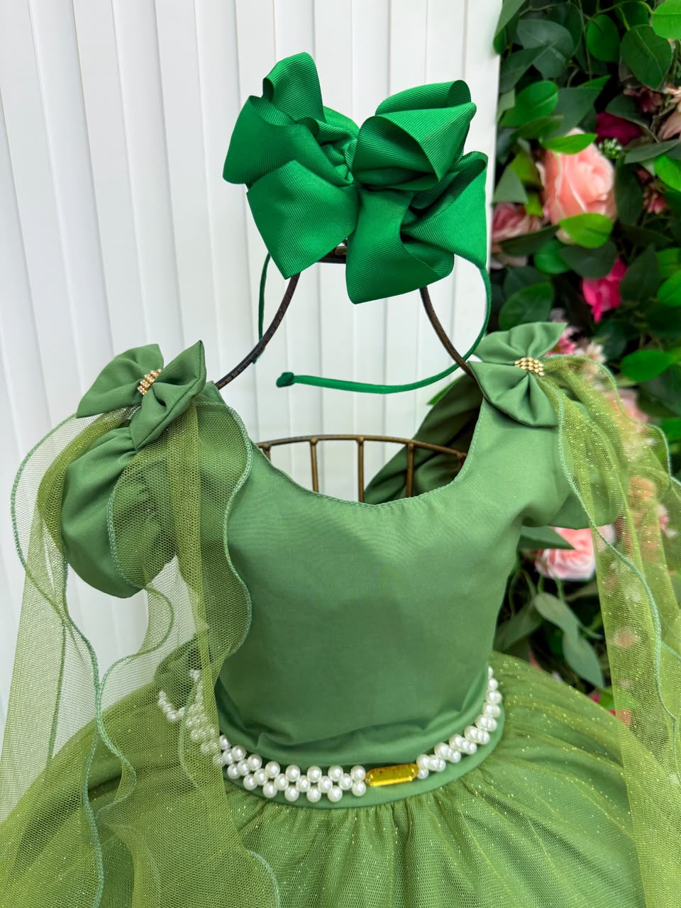 Vestido Banana Club Longo Diamante Verde Militar (VESTBNDVRDM)