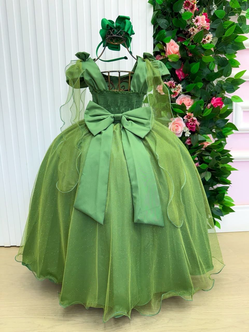 Vestido Banana Club Longo Diamante Verde Militar (VESTBNDVRDM)