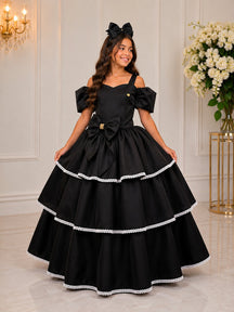 Vestido Banana Club Longo Safira Preto (VESTBNNCSFPR)