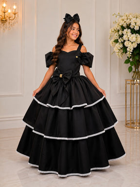 Vestido Banana Club Longo Safira Preto (VESTBNNCSFPR)