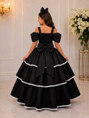 Vestido Banana Club Longo Safira Preto (VESTBNNCSFPR)