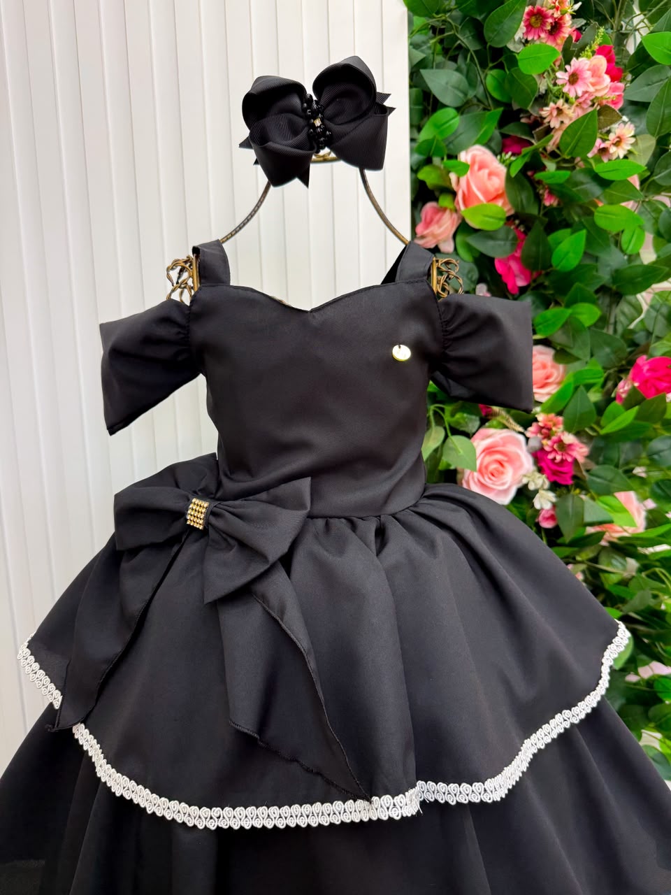 Vestido Banana Club Longo Safira Preto (VESTBNNCSFPR)