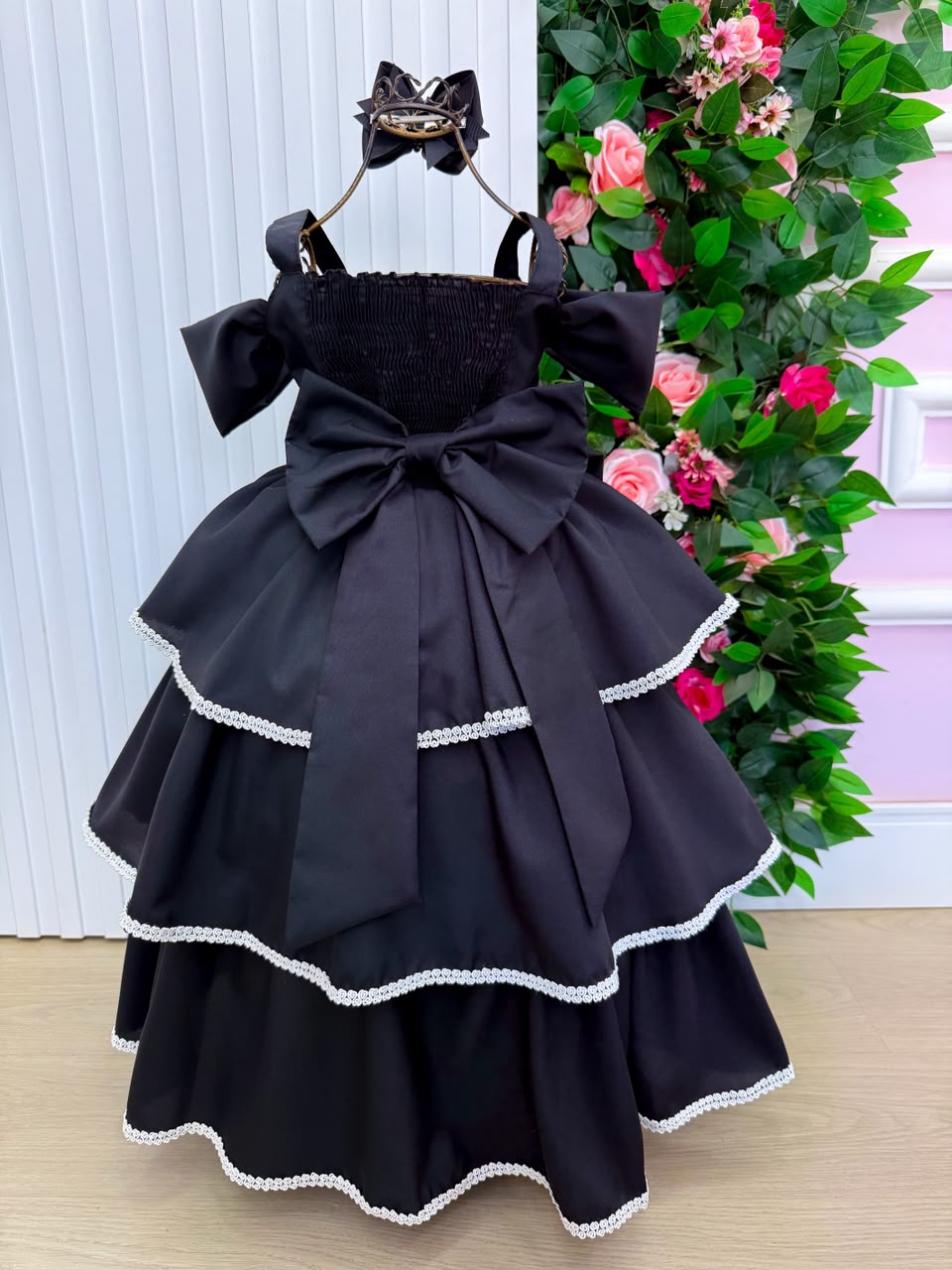 Vestido Banana Club Longo Safira Preto (VESTBNNCSFPR)