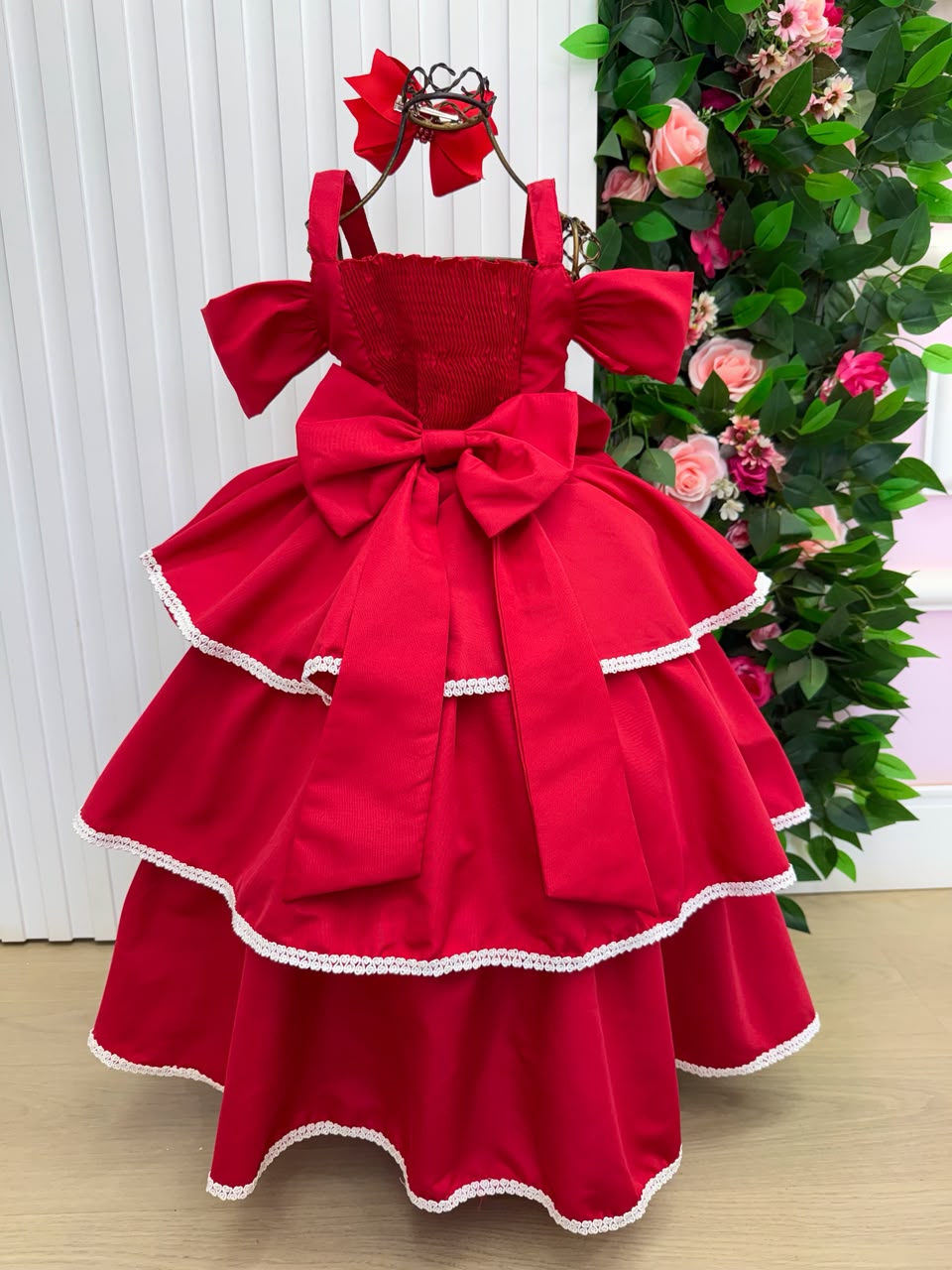 Vestido Banana Club Longo Safira Vermelho (VESTBNNLGSFVR)